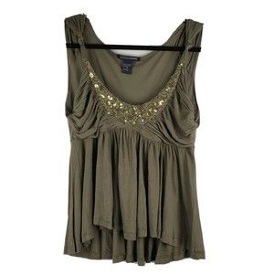 Boston Proper Womens‎ Sequins Top Size S Micro Modal